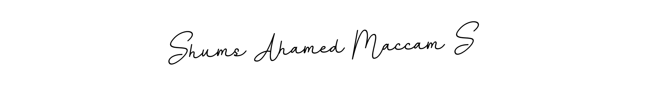 How to make Shums Ahamed Maccam S name signature. Use BallpointsItalic-DORy9 style for creating short signs online. This is the latest handwritten sign. Shums Ahamed Maccam S signature style 11 images and pictures png