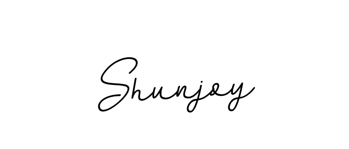 Shunjoy stylish signature style. Best Handwritten Sign (BallpointsItalic-DORy9) for my name. Handwritten Signature Collection Ideas for my name Shunjoy. Shunjoy signature style 11 images and pictures png