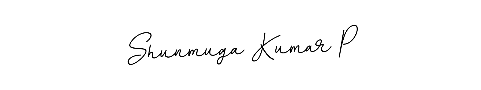 Make a beautiful signature design for name Shunmuga Kumar P. With this signature (BallpointsItalic-DORy9) style, you can create a handwritten signature for free. Shunmuga Kumar P signature style 11 images and pictures png
