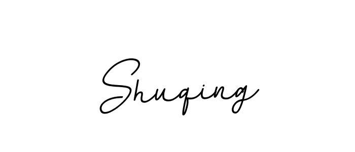 Shuqing stylish signature style. Best Handwritten Sign (BallpointsItalic-DORy9) for my name. Handwritten Signature Collection Ideas for my name Shuqing. Shuqing signature style 11 images and pictures png
