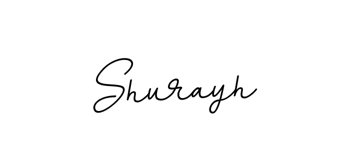 How to make Shurayh name signature. Use BallpointsItalic-DORy9 style for creating short signs online. This is the latest handwritten sign. Shurayh signature style 11 images and pictures png