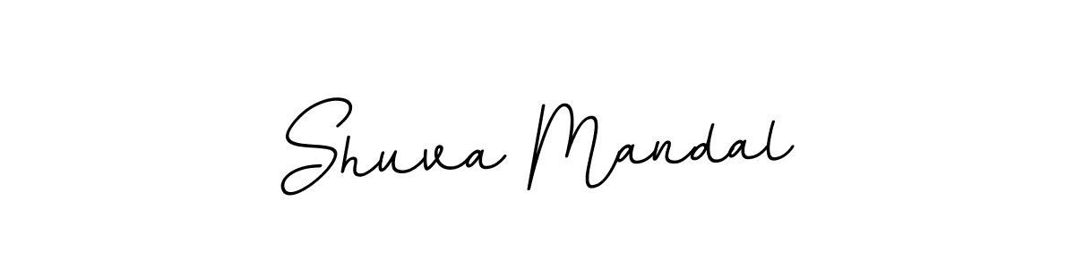 Make a beautiful signature design for name Shuva Mandal. With this signature (BallpointsItalic-DORy9) style, you can create a handwritten signature for free. Shuva Mandal signature style 11 images and pictures png