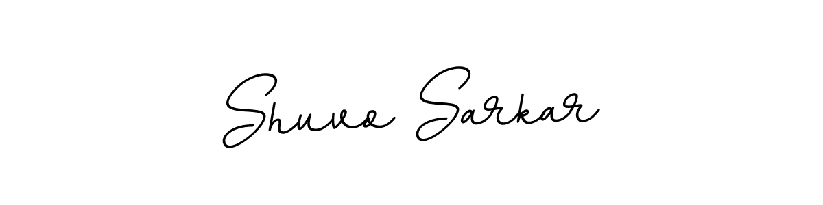 How to make Shuvo Sarkar name signature. Use BallpointsItalic-DORy9 style for creating short signs online. This is the latest handwritten sign. Shuvo Sarkar signature style 11 images and pictures png