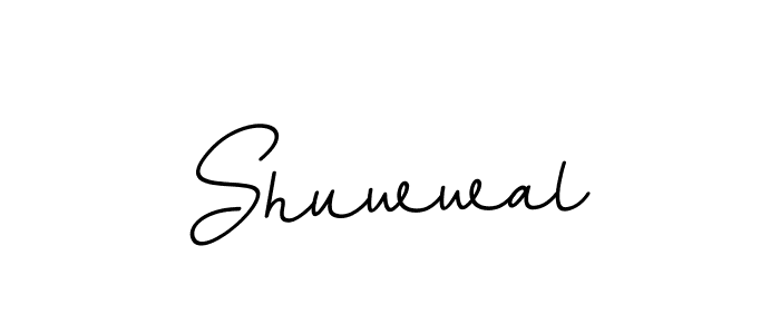 The best way (BallpointsItalic-DORy9) to make a short signature is to pick only two or three words in your name. The name Shuwwal include a total of six letters. For converting this name. Shuwwal signature style 11 images and pictures png