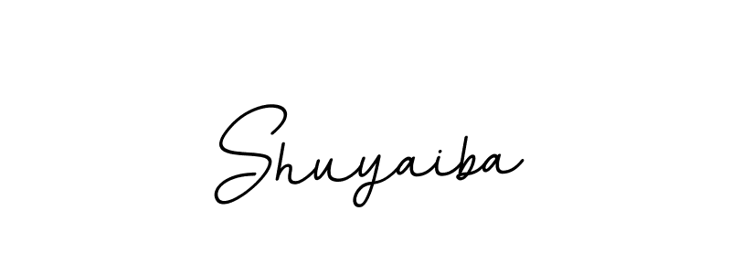 Use a signature maker to create a handwritten signature online. With this signature software, you can design (BallpointsItalic-DORy9) your own signature for name Shuyaiba. Shuyaiba signature style 11 images and pictures png