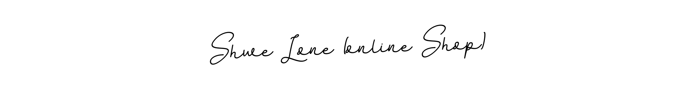 Shwe Lone (online Shop) stylish signature style. Best Handwritten Sign (BallpointsItalic-DORy9) for my name. Handwritten Signature Collection Ideas for my name Shwe Lone (online Shop). Shwe Lone (online Shop) signature style 11 images and pictures png