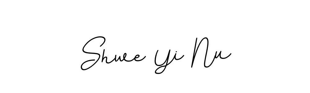 Similarly BallpointsItalic-DORy9 is the best handwritten signature design. Signature creator online .You can use it as an online autograph creator for name Shwe Yi Nu. Shwe Yi Nu signature style 11 images and pictures png