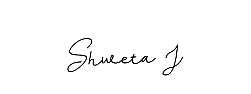 Design your own signature with our free online signature maker. With this signature software, you can create a handwritten (BallpointsItalic-DORy9) signature for name Shweta J. Shweta J signature style 11 images and pictures png