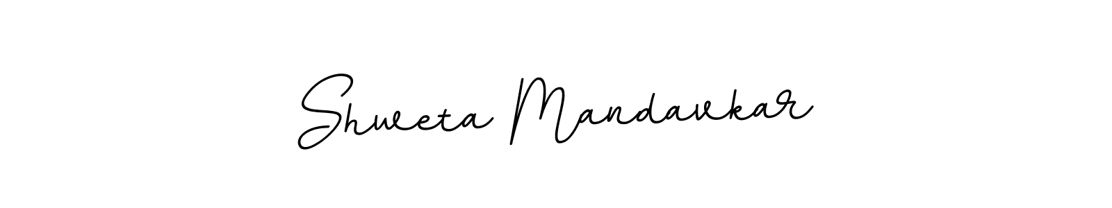 The best way (BallpointsItalic-DORy9) to make a short signature is to pick only two or three words in your name. The name Shweta Mandavkar include a total of six letters. For converting this name. Shweta Mandavkar signature style 11 images and pictures png