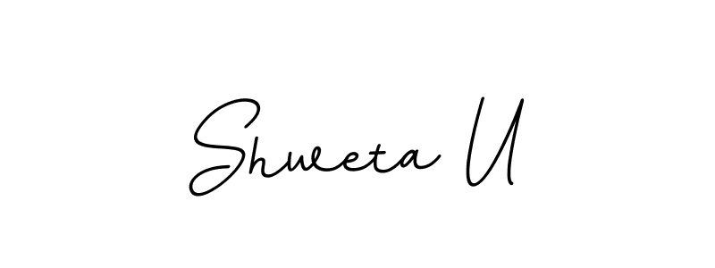 Also we have Shweta U name is the best signature style. Create professional handwritten signature collection using BallpointsItalic-DORy9 autograph style. Shweta U signature style 11 images and pictures png