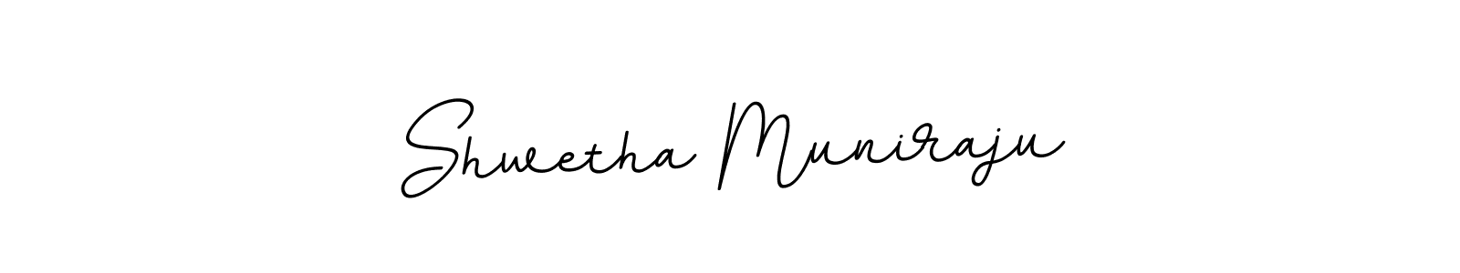 Create a beautiful signature design for name Shwetha Muniraju. With this signature (BallpointsItalic-DORy9) fonts, you can make a handwritten signature for free. Shwetha Muniraju signature style 11 images and pictures png
