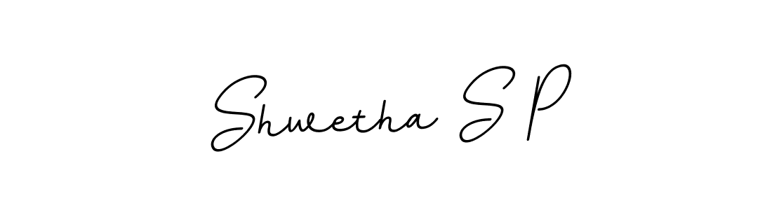 Use a signature maker to create a handwritten signature online. With this signature software, you can design (BallpointsItalic-DORy9) your own signature for name Shwetha S P. Shwetha S P signature style 11 images and pictures png