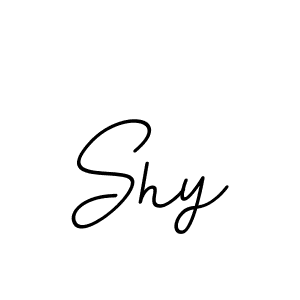 Make a beautiful signature design for name Shy. With this signature (BallpointsItalic-DORy9) style, you can create a handwritten signature for free. Shy signature style 11 images and pictures png