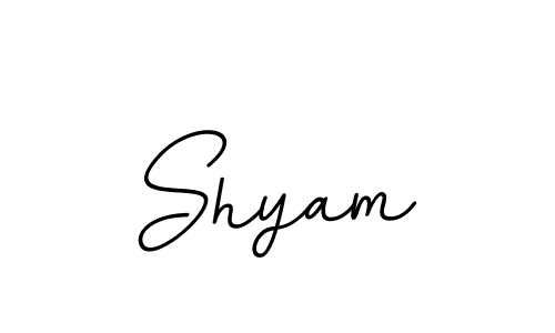 Use a signature maker to create a handwritten signature online. With this signature software, you can design (BallpointsItalic-DORy9) your own signature for name Shyam. Shyam signature style 11 images and pictures png