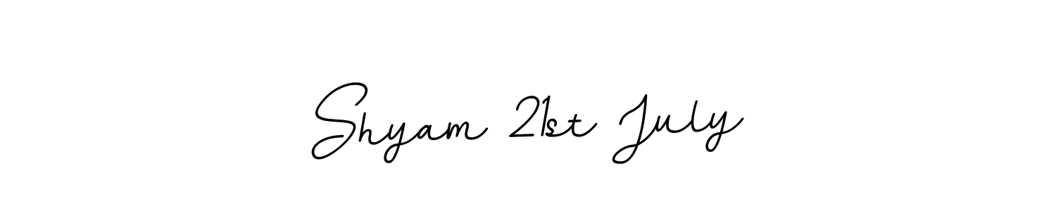 The best way (BallpointsItalic-DORy9) to make a short signature is to pick only two or three words in your name. The name Shyam 21st July include a total of six letters. For converting this name. Shyam 21st July signature style 11 images and pictures png