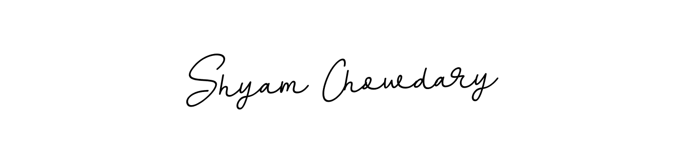 Make a beautiful signature design for name Shyam Chowdary. With this signature (BallpointsItalic-DORy9) style, you can create a handwritten signature for free. Shyam Chowdary signature style 11 images and pictures png