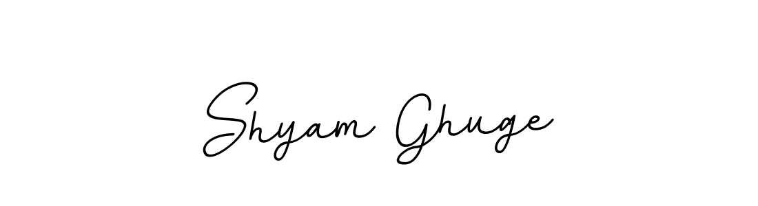 The best way (BallpointsItalic-DORy9) to make a short signature is to pick only two or three words in your name. The name Shyam Ghuge include a total of six letters. For converting this name. Shyam Ghuge signature style 11 images and pictures png