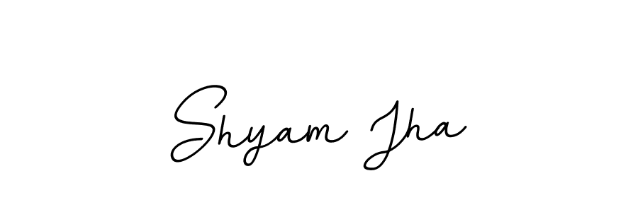 Use a signature maker to create a handwritten signature online. With this signature software, you can design (BallpointsItalic-DORy9) your own signature for name Shyam Jha. Shyam Jha signature style 11 images and pictures png