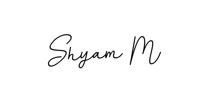 This is the best signature style for the Shyam M name. Also you like these signature font (BallpointsItalic-DORy9). Mix name signature. Shyam M signature style 11 images and pictures png