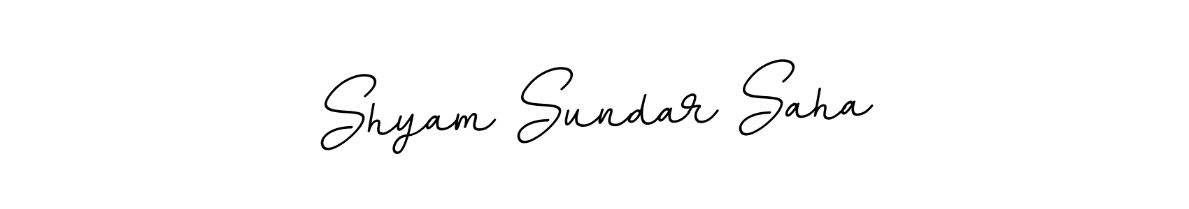 Shyam Sundar Saha stylish signature style. Best Handwritten Sign (BallpointsItalic-DORy9) for my name. Handwritten Signature Collection Ideas for my name Shyam Sundar Saha. Shyam Sundar Saha signature style 11 images and pictures png