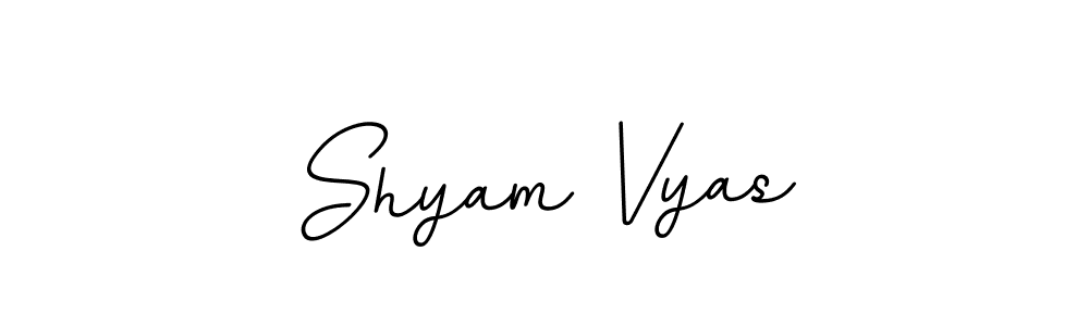Make a beautiful signature design for name Shyam Vyas. With this signature (BallpointsItalic-DORy9) style, you can create a handwritten signature for free. Shyam Vyas signature style 11 images and pictures png