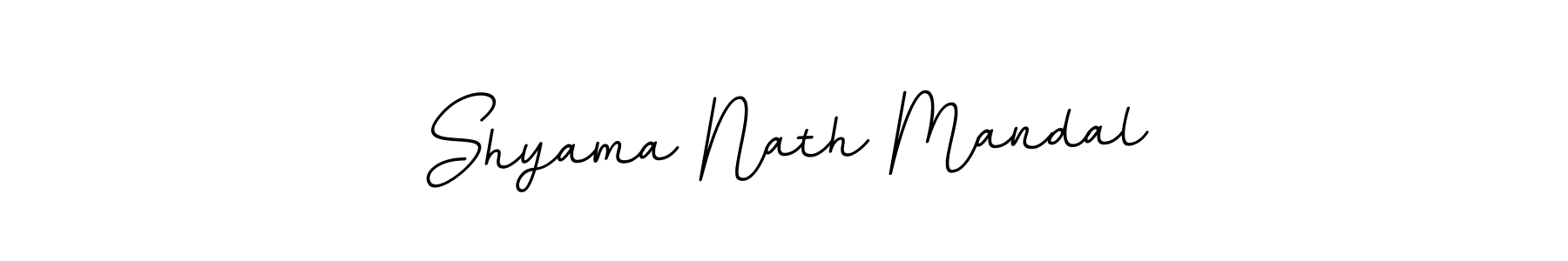 Use a signature maker to create a handwritten signature online. With this signature software, you can design (BallpointsItalic-DORy9) your own signature for name Shyama Nath Mandal. Shyama Nath Mandal signature style 11 images and pictures png