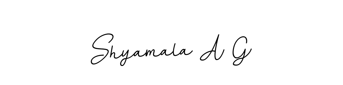 How to Draw Shyamala A G signature style? BallpointsItalic-DORy9 is a latest design signature styles for name Shyamala A G. Shyamala A G signature style 11 images and pictures png