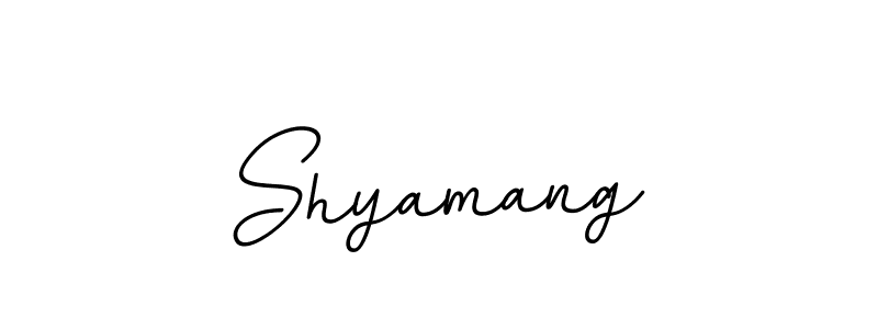 Shyamang stylish signature style. Best Handwritten Sign (BallpointsItalic-DORy9) for my name. Handwritten Signature Collection Ideas for my name Shyamang. Shyamang signature style 11 images and pictures png