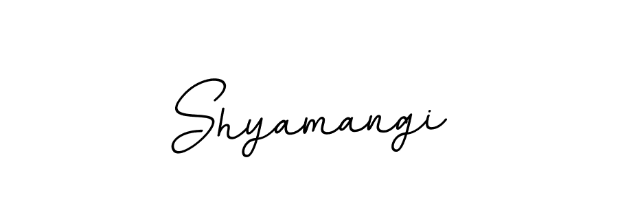 Shyamangi stylish signature style. Best Handwritten Sign (BallpointsItalic-DORy9) for my name. Handwritten Signature Collection Ideas for my name Shyamangi. Shyamangi signature style 11 images and pictures png
