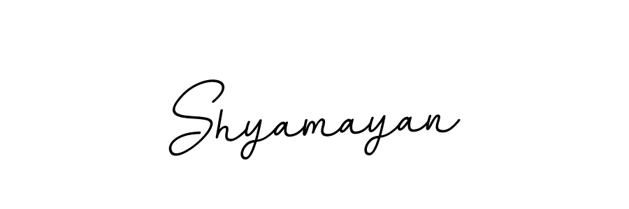 Create a beautiful signature design for name Shyamayan. With this signature (BallpointsItalic-DORy9) fonts, you can make a handwritten signature for free. Shyamayan signature style 11 images and pictures png