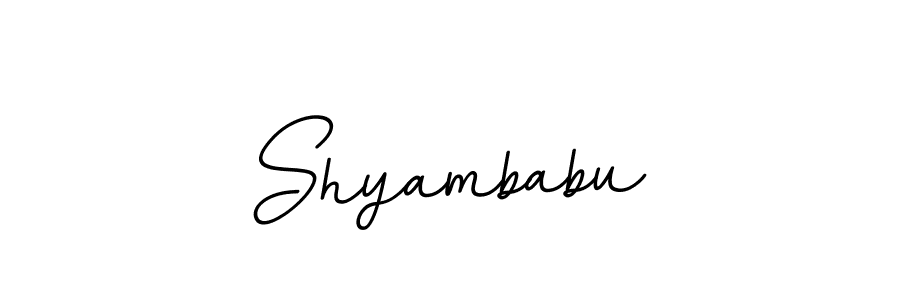 You should practise on your own different ways (BallpointsItalic-DORy9) to write your name (Shyambabu) in signature. don't let someone else do it for you. Shyambabu signature style 11 images and pictures png