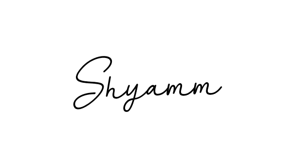 You should practise on your own different ways (BallpointsItalic-DORy9) to write your name (Shyamm) in signature. don't let someone else do it for you. Shyamm signature style 11 images and pictures png
