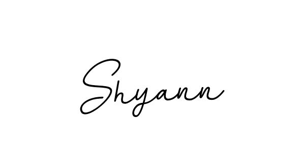 Design your own signature with our free online signature maker. With this signature software, you can create a handwritten (BallpointsItalic-DORy9) signature for name Shyann. Shyann signature style 11 images and pictures png