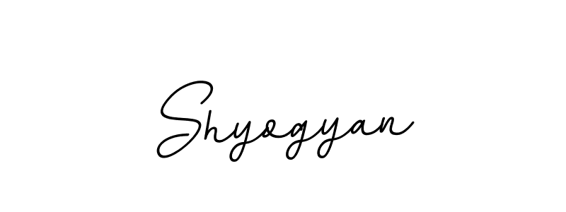 Design your own signature with our free online signature maker. With this signature software, you can create a handwritten (BallpointsItalic-DORy9) signature for name Shyogyan. Shyogyan signature style 11 images and pictures png