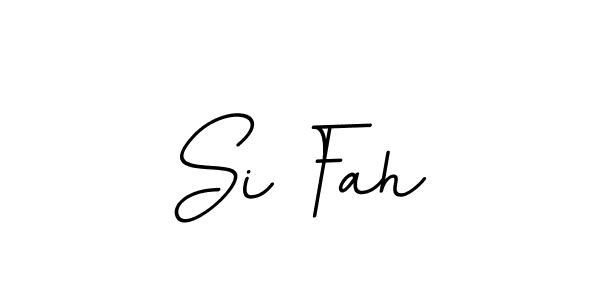 Use a signature maker to create a handwritten signature online. With this signature software, you can design (BallpointsItalic-DORy9) your own signature for name Si Fah. Si Fah signature style 11 images and pictures png