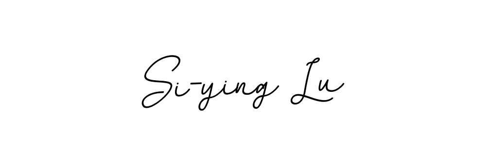The best way (BallpointsItalic-DORy9) to make a short signature is to pick only two or three words in your name. The name Si-ying Lu include a total of six letters. For converting this name. Si-ying Lu signature style 11 images and pictures png