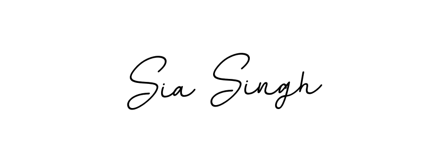 Make a beautiful signature design for name Sia Singh. With this signature (BallpointsItalic-DORy9) style, you can create a handwritten signature for free. Sia Singh signature style 11 images and pictures png