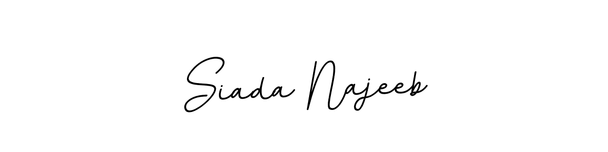 It looks lik you need a new signature style for name Siada Najeeb. Design unique handwritten (BallpointsItalic-DORy9) signature with our free signature maker in just a few clicks. Siada Najeeb signature style 11 images and pictures png
