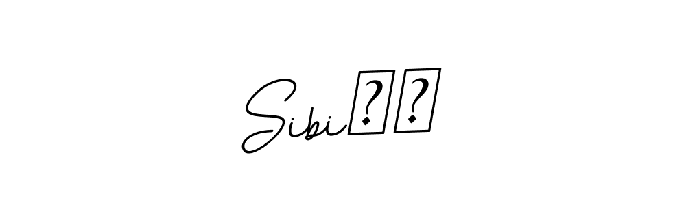 How to make Sibi❤️ name signature. Use BallpointsItalic-DORy9 style for creating short signs online. This is the latest handwritten sign. Sibi❤️ signature style 11 images and pictures png