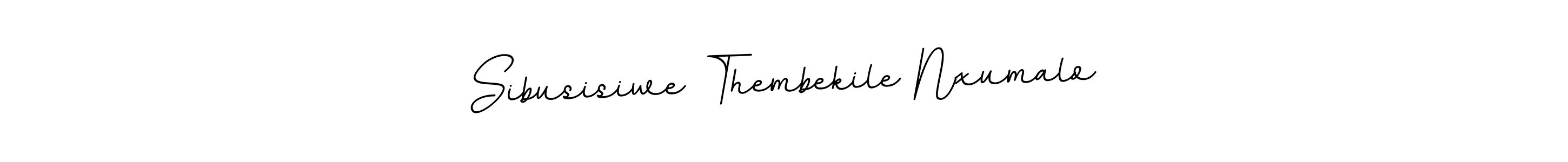 How to make Sibusisiwe Thembekile Nxumalo name signature. Use BallpointsItalic-DORy9 style for creating short signs online. This is the latest handwritten sign. Sibusisiwe Thembekile Nxumalo signature style 11 images and pictures png