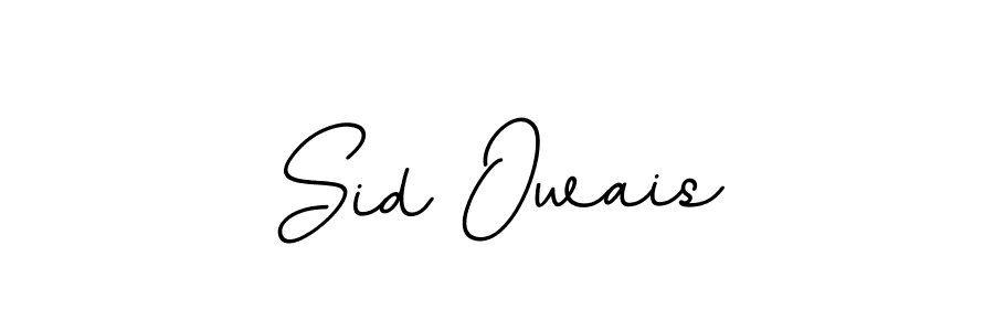 How to make Sid Owais name signature. Use BallpointsItalic-DORy9 style for creating short signs online. This is the latest handwritten sign. Sid Owais signature style 11 images and pictures png