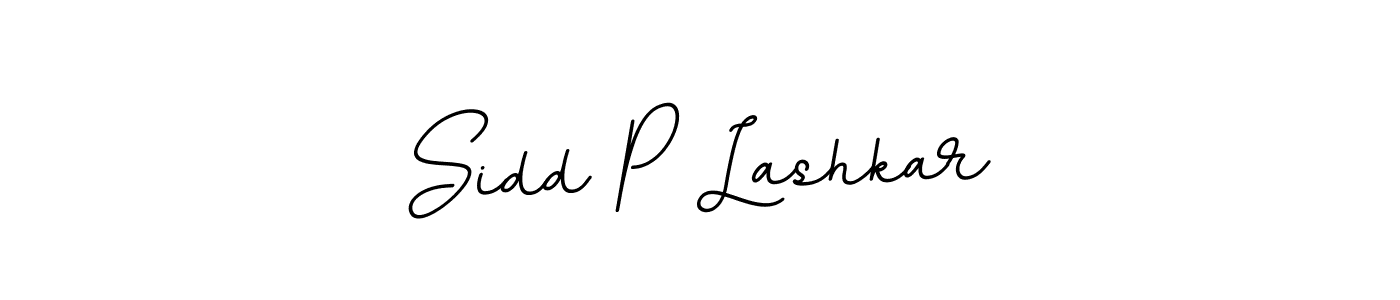 Design your own signature with our free online signature maker. With this signature software, you can create a handwritten (BallpointsItalic-DORy9) signature for name Sidd P Lashkar. Sidd P Lashkar signature style 11 images and pictures png