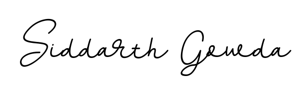 Create an unforgettable impression when signing with Siddarth Gowda name styled in BallpointsItalic-DORy9 typography. 100% free online generator. Siddarth Gowda signature style 11 images and pictures png
