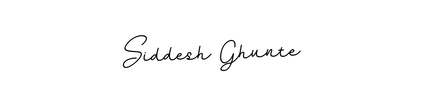 How to make Siddesh Ghunte name signature. Use BallpointsItalic-DORy9 style for creating short signs online. This is the latest handwritten sign. Siddesh Ghunte signature style 11 images and pictures png