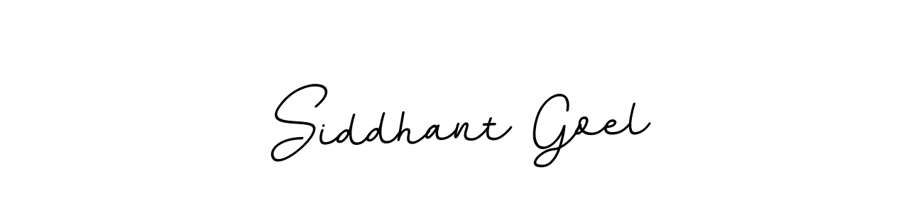 How to make Siddhant Goel name signature. Use BallpointsItalic-DORy9 style for creating short signs online. This is the latest handwritten sign. Siddhant Goel signature style 11 images and pictures png