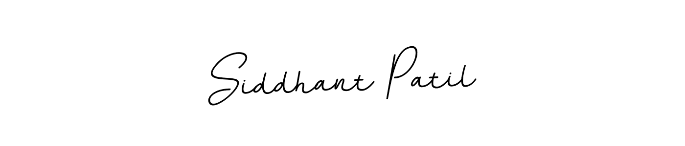 Use a signature maker to create a handwritten signature online. With this signature software, you can design (BallpointsItalic-DORy9) your own signature for name Siddhant Patil. Siddhant Patil signature style 11 images and pictures png
