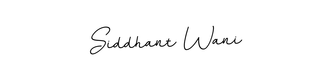 Create a beautiful signature design for name Siddhant Wani. With this signature (BallpointsItalic-DORy9) fonts, you can make a handwritten signature for free. Siddhant Wani signature style 11 images and pictures png