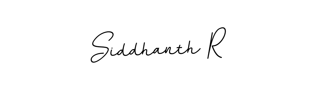 Create a beautiful signature design for name Siddhanth R. With this signature (BallpointsItalic-DORy9) fonts, you can make a handwritten signature for free. Siddhanth R signature style 11 images and pictures png