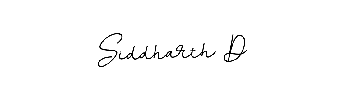 Make a beautiful signature design for name Siddharth D. With this signature (BallpointsItalic-DORy9) style, you can create a handwritten signature for free. Siddharth D signature style 11 images and pictures png