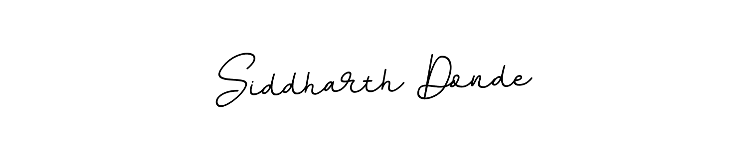 How to make Siddharth Donde name signature. Use BallpointsItalic-DORy9 style for creating short signs online. This is the latest handwritten sign. Siddharth Donde signature style 11 images and pictures png